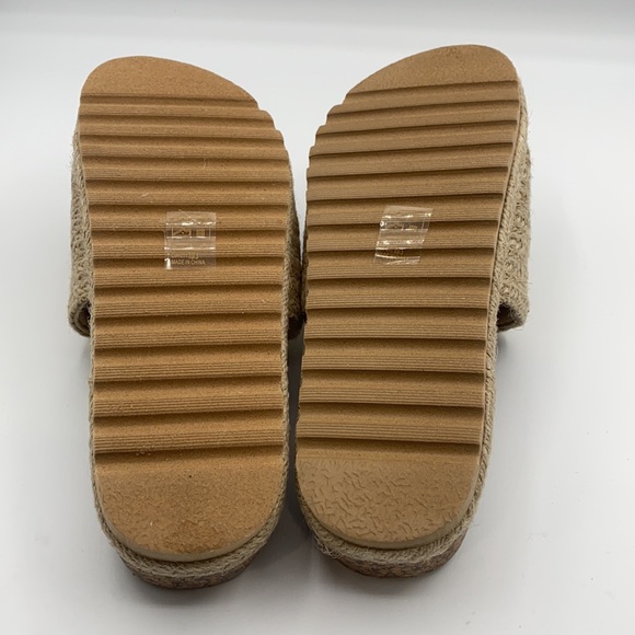 DIRTY LAUNDRY DAYTON JUTE PLATFROM SLIDES-NATURAL - Picture 5 of 6